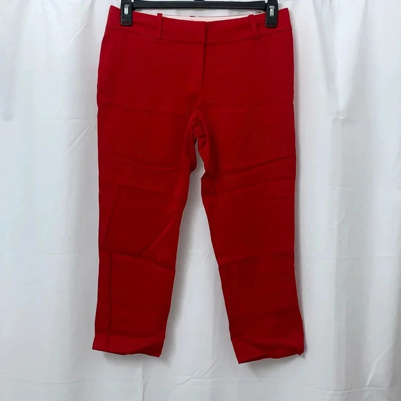 Women’s Ann Taylor Red Cropped Pants Size 6P EUC - Picture 2 of 7